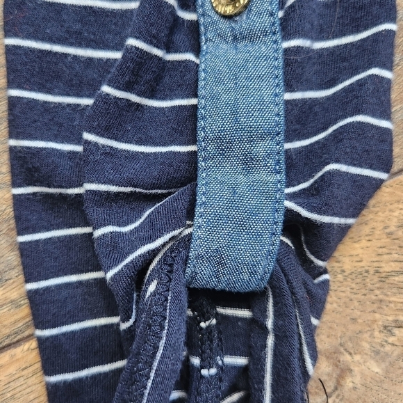 JONES NEW YORK SIGNATURE mid sleeve blue stripped shirt Size S - Picture 8 of 9